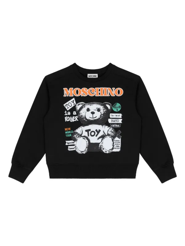 Moschino Kids graphic print Sweatshirt Black FARFETCH BH