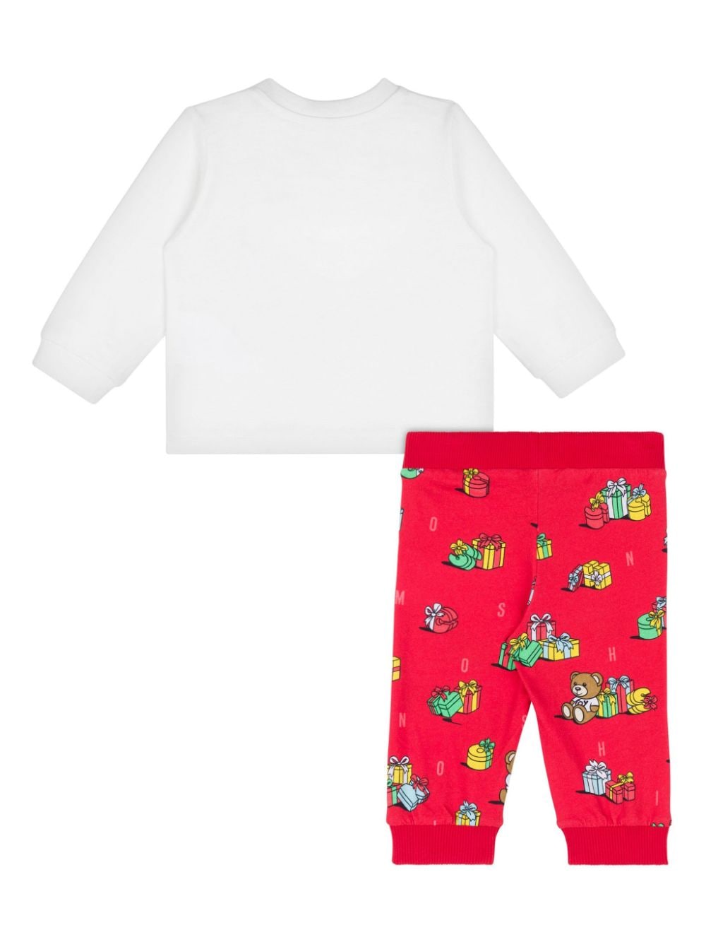 Moschino Kids Katoenen trainingspak met Teddy Bear-print - Rood