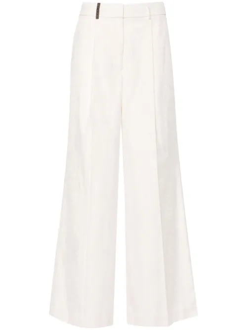 Pantalon droit en velours côtelé - Peserico - Modalova