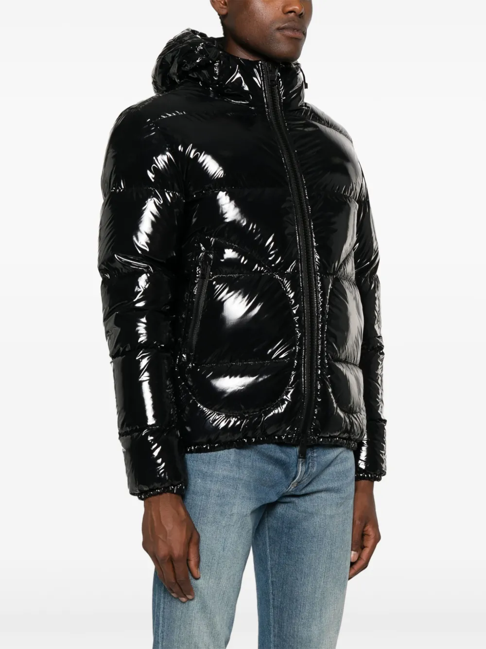 Herno Donsjack met capuchon Zwart