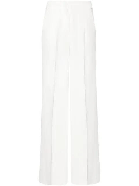 Peserico Calça wide leg de crepe