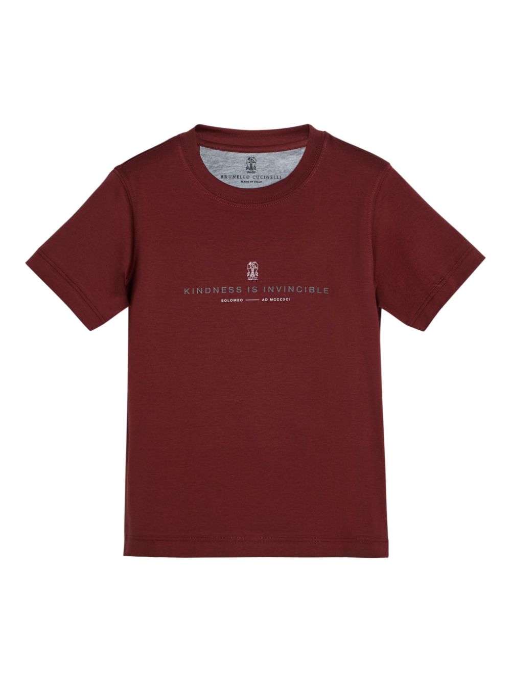 Brunello Cucinelli Kids T-shirt met print Rood