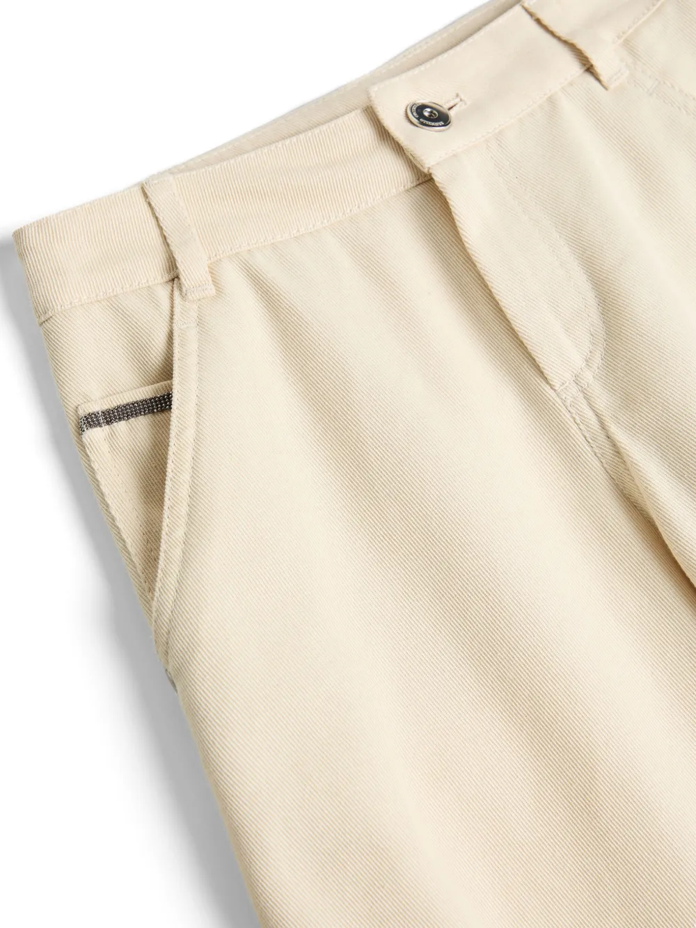 Brunello Cucinelli Kids Monili casual broek Beige