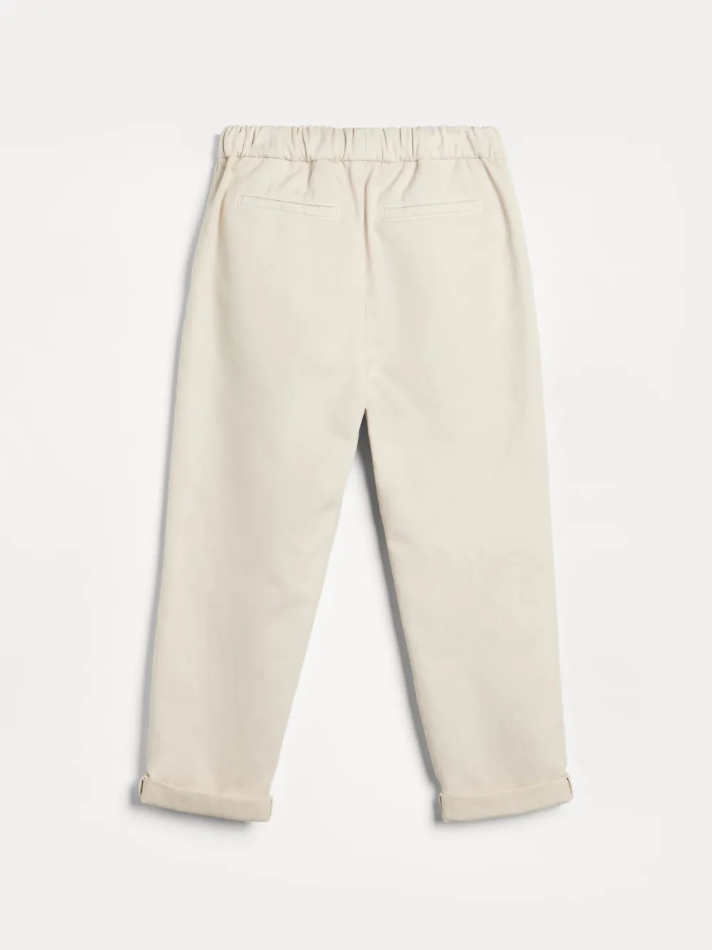 Brunello Cucinelli Kids Katoenen broek Beige