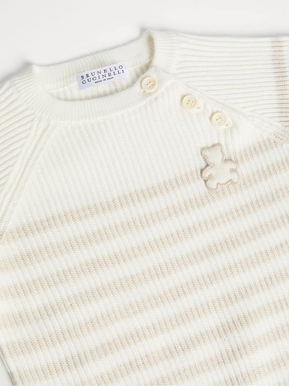 Brunello Cucinelli Kids Baby Bernie trui Beige