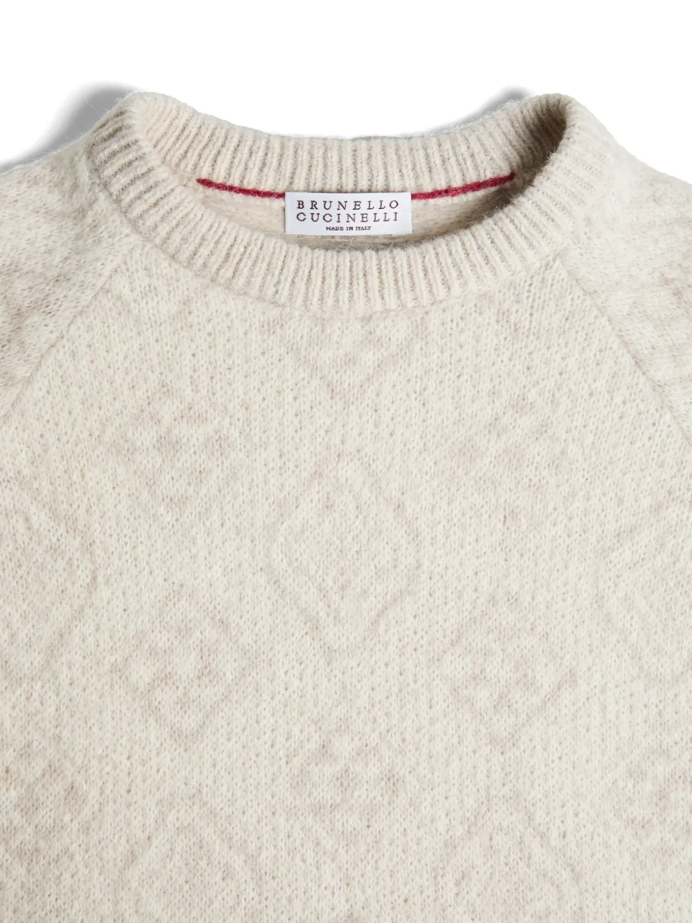 BRUNELLO CUCINELLI PATTERNED INTARSIA-KNIT JUMPER