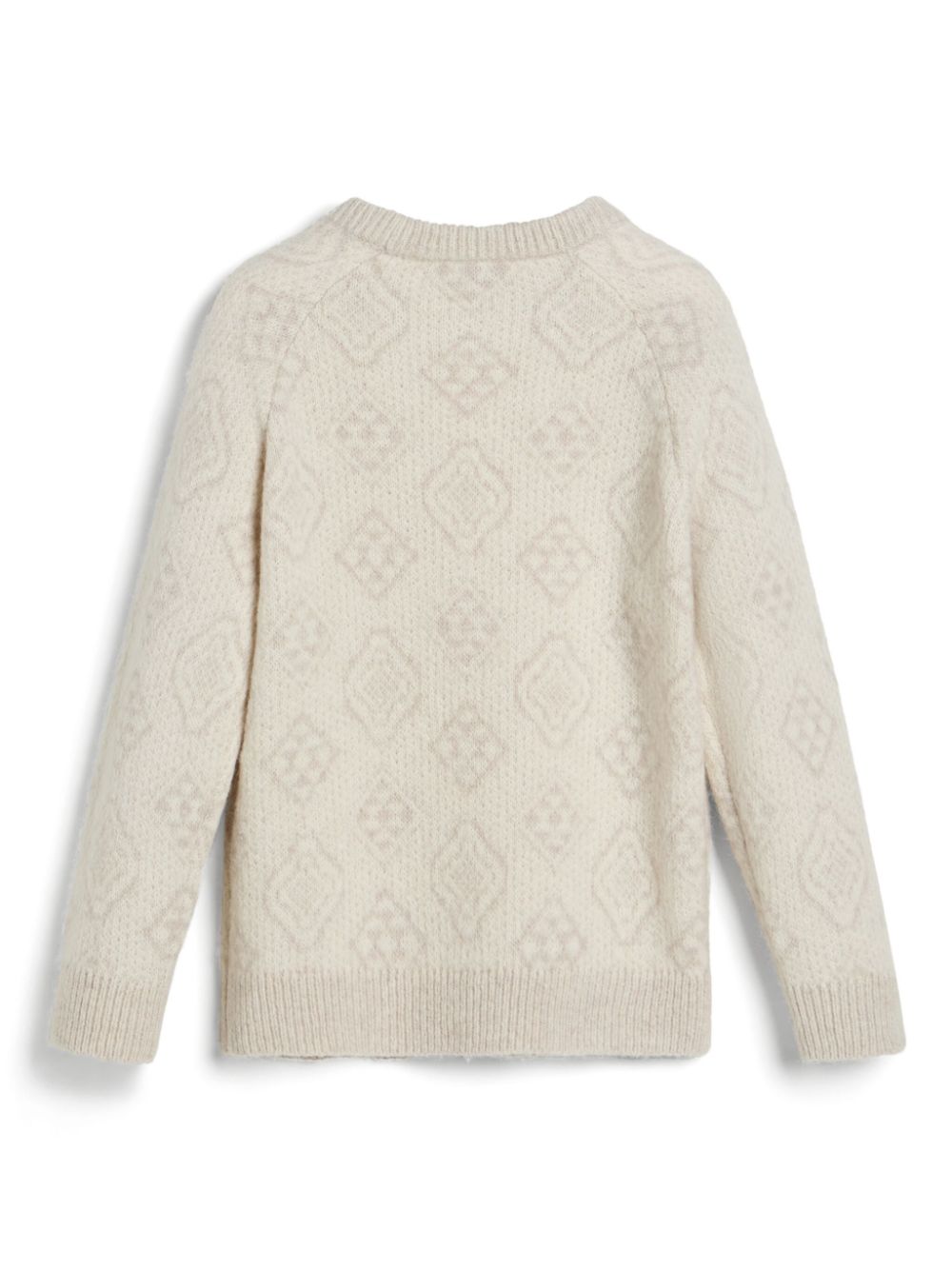 Brunello Cucinelli Kids patterned intarsia-knit jumper - Beige