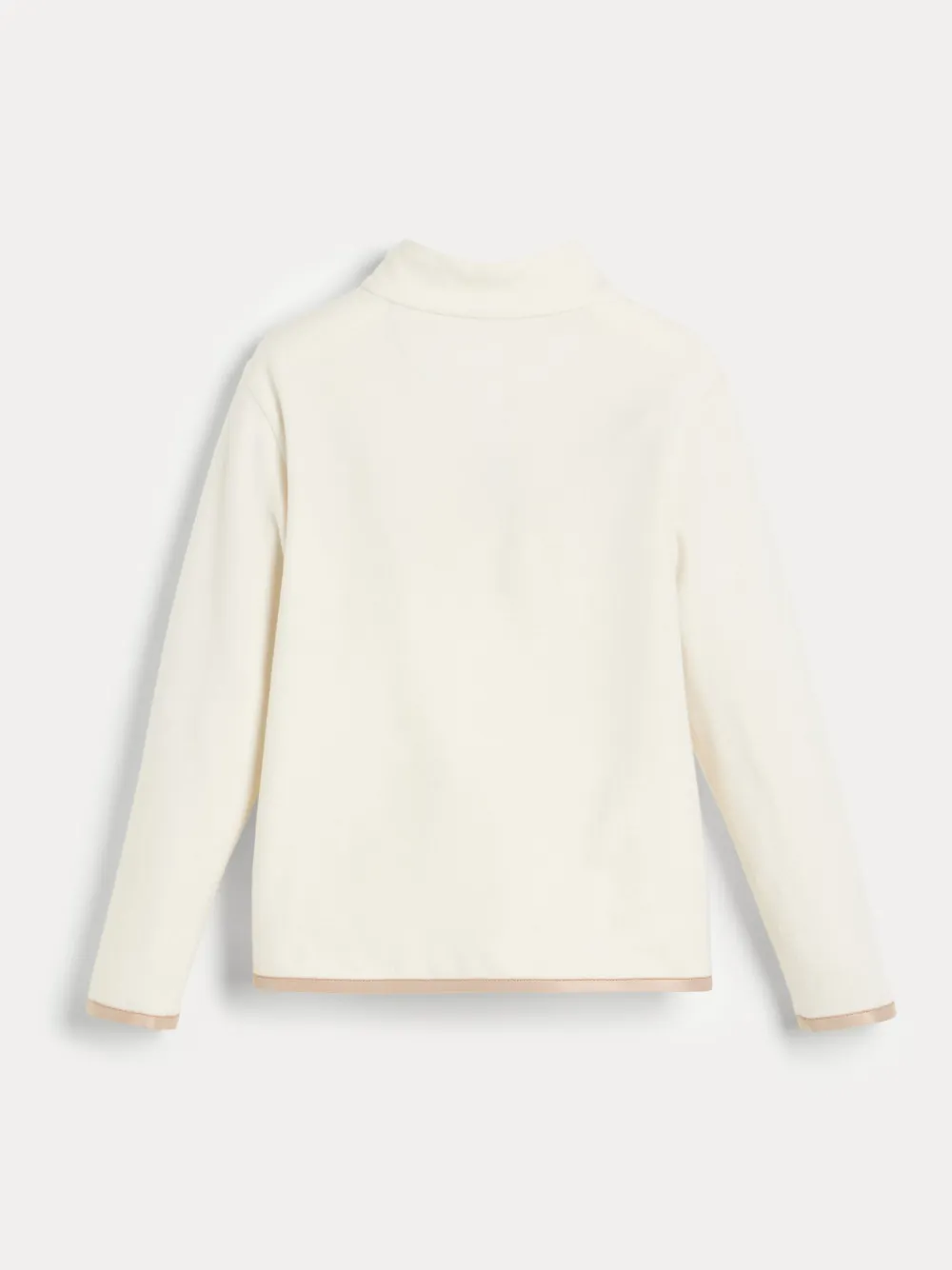 Brunello Cucinelli Kids Sweater met halve rits Wit