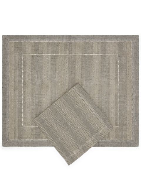 Brunello Cucinelli placemat and napkin set Men