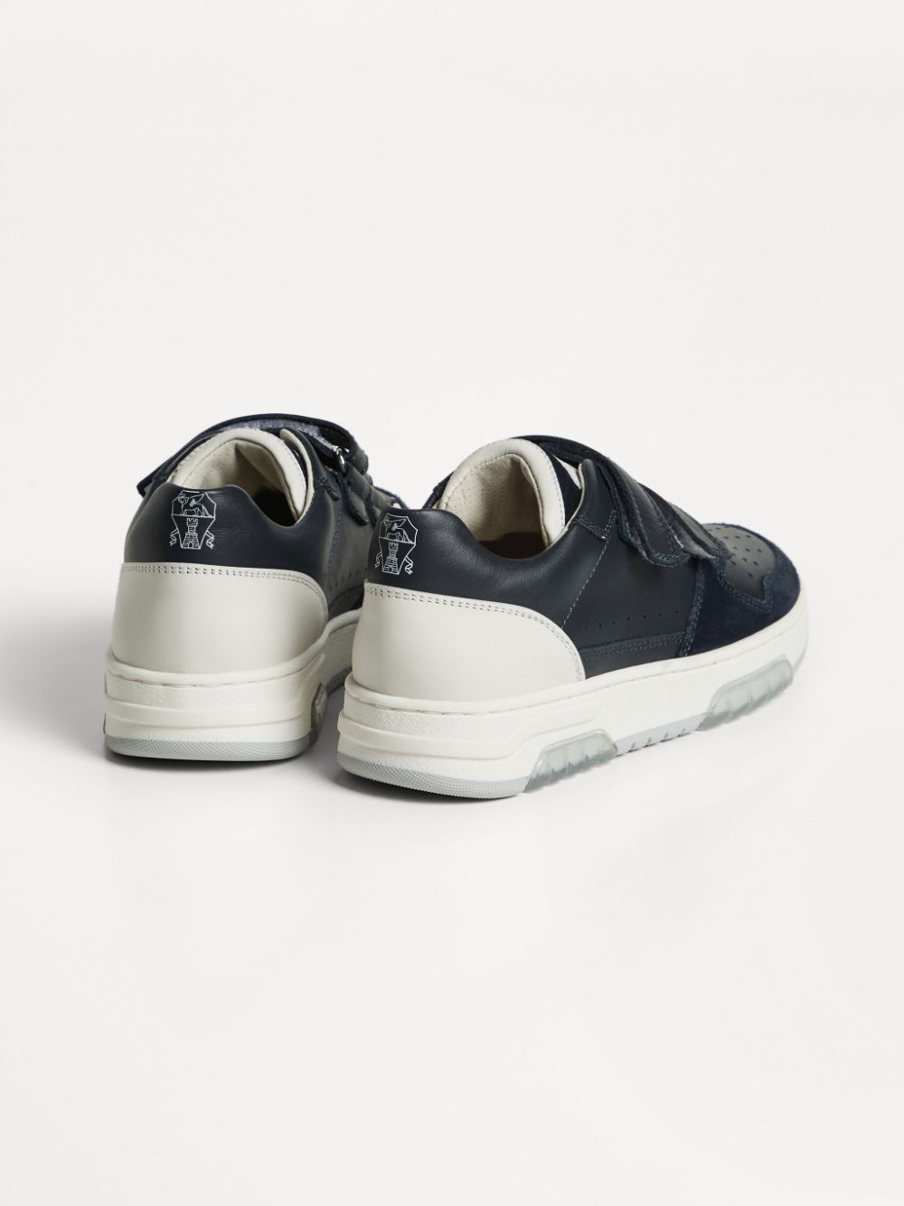 Brunello Cucinelli Kids Leren sneakers Zwart