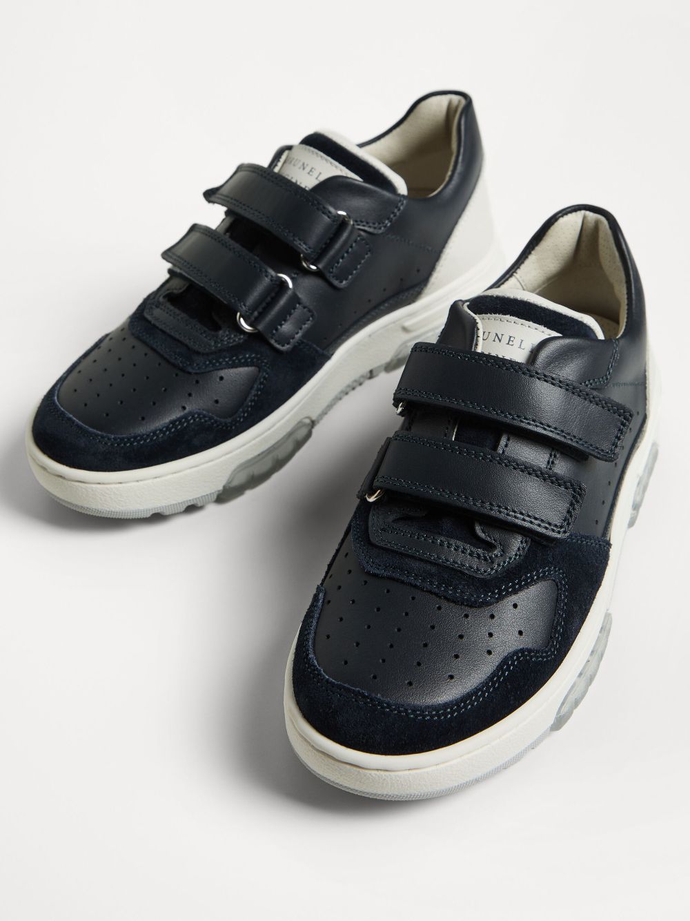 Brunello Cucinelli Kids Leren sneakers Zwart