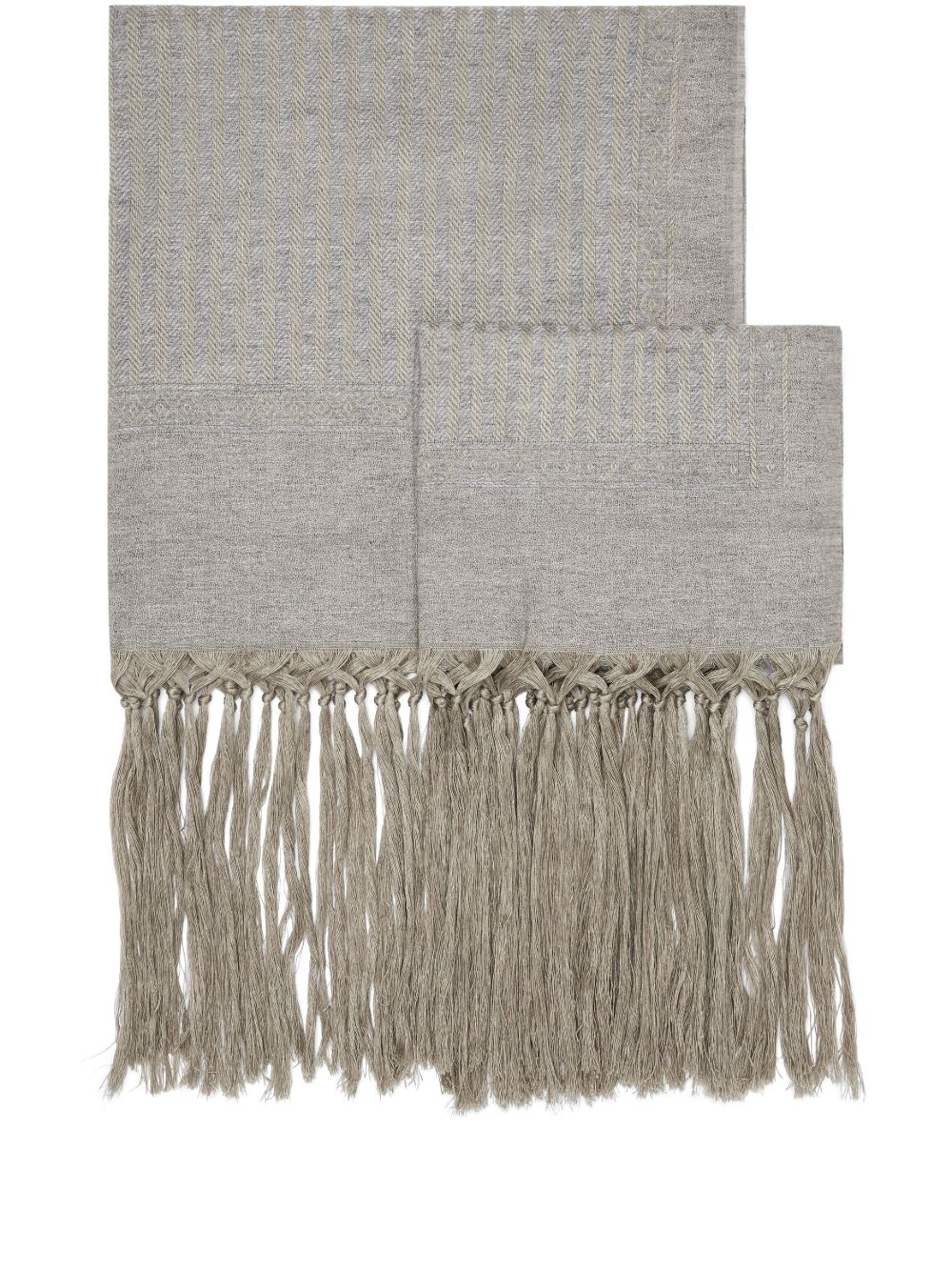 How to find best prices Brunello Cucinelli fringe-detail tablecloth (set of two) Men