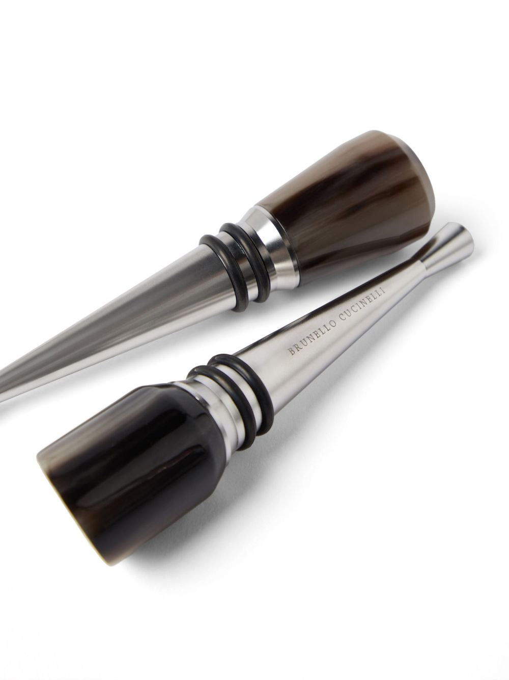 Brunello Cucinelli stainless steel stoppers (set of two) Men