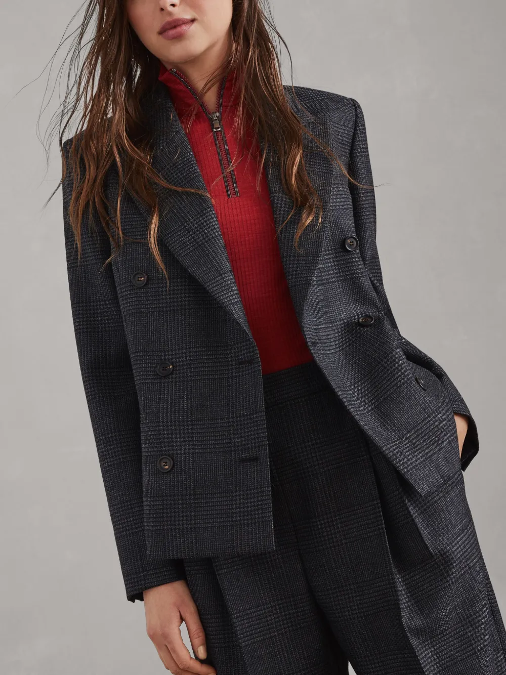 How to shop for cheap Brunello Cucinelli check-pattern blazer Women