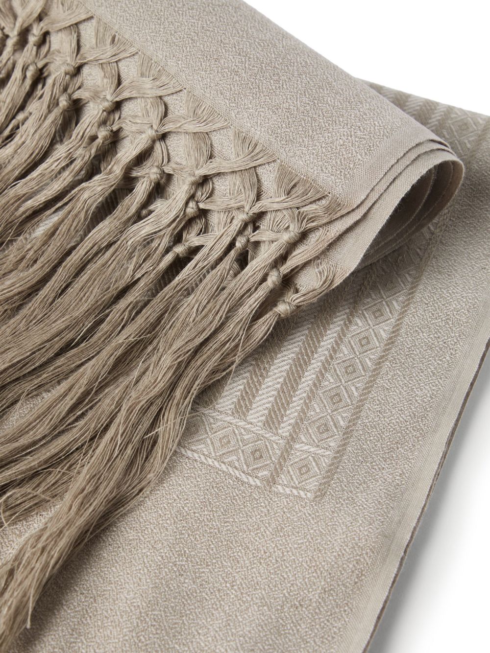 Brunello Cucinelli fringe-detail tablecloth (set of two) Men