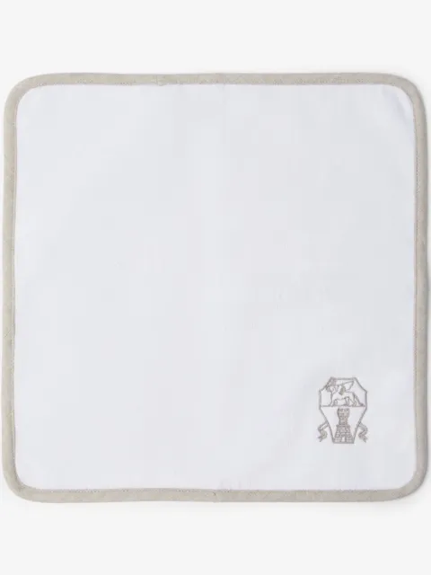 Brunello Cucinelli logo-embroidered hand towel (set-of-two)