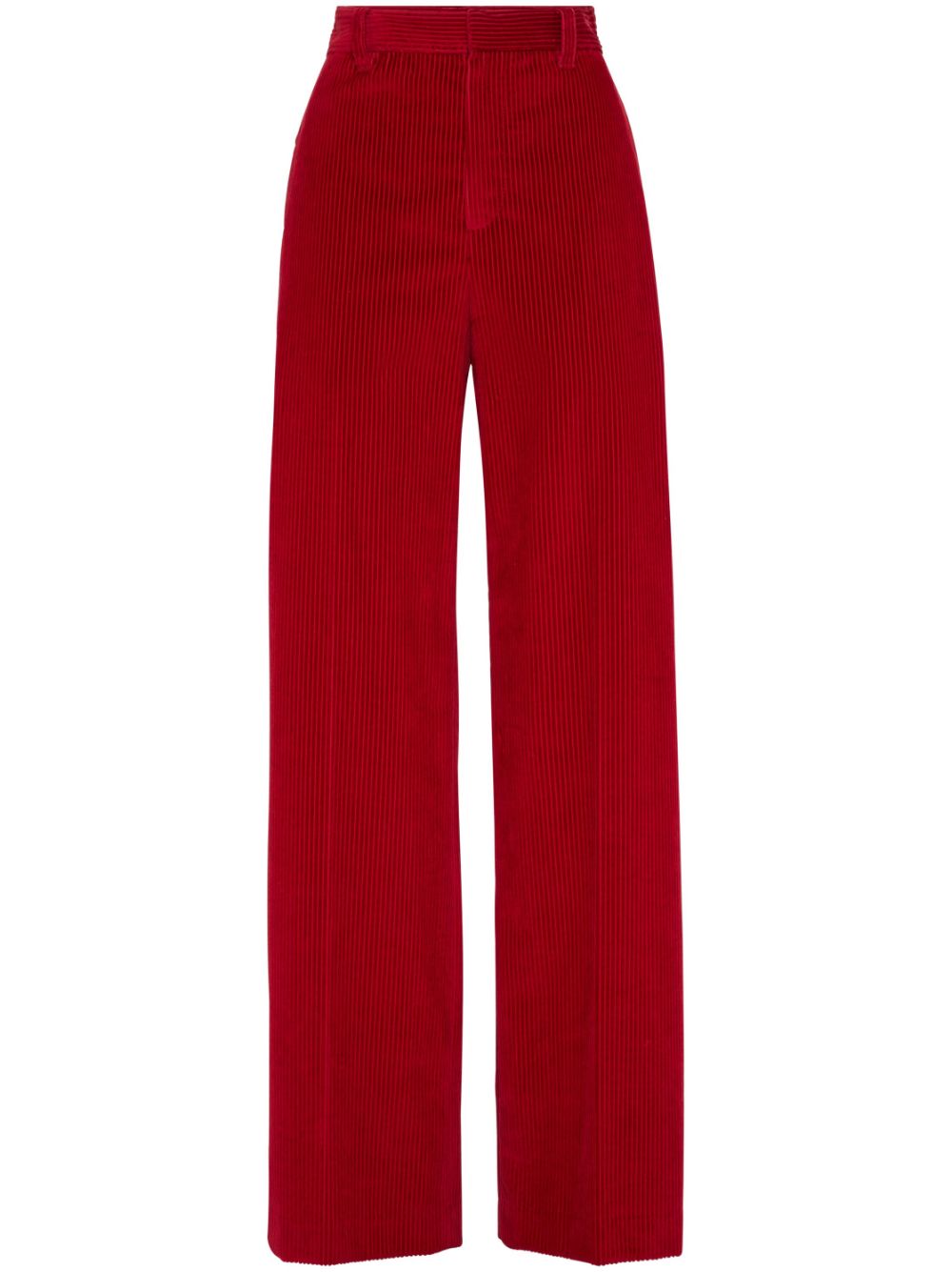 Brunello Cucinelli Ribfluwelen broek Rood