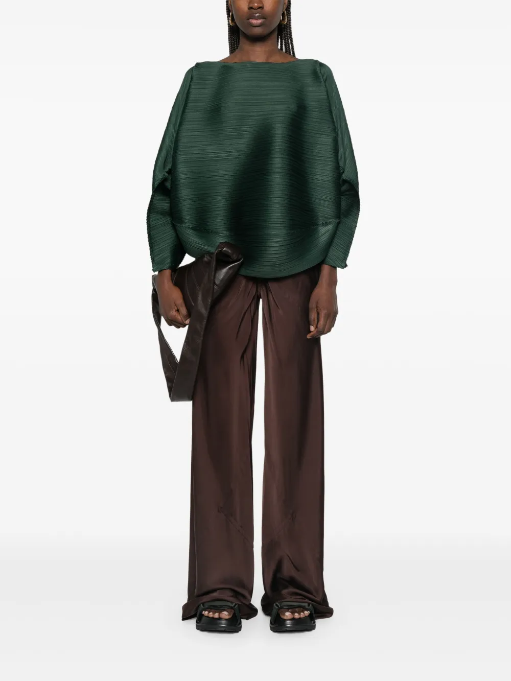 Pleats Please Issey Miyake UFO blouse - Groen