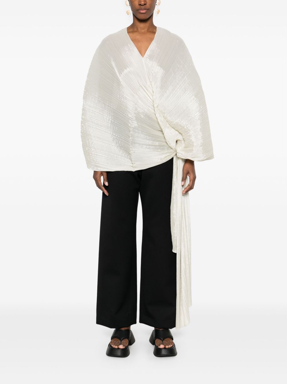 Pleats Please Issey Miyake Madame tuniek - Beige