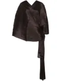 Pleats Please Issey Miyake Madame kaftan top - Brown