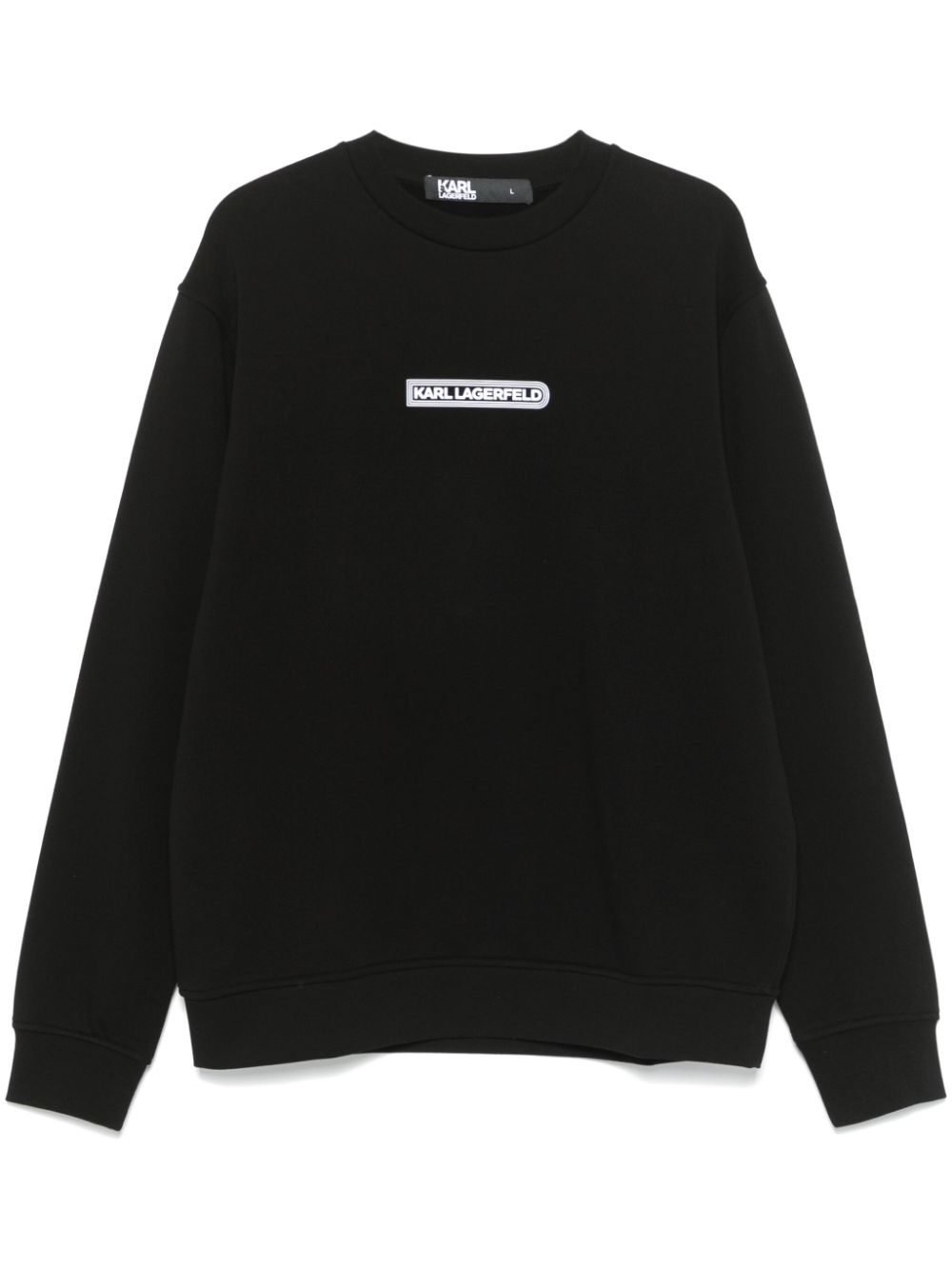 Karl Lagerfeld Sweater met logo Zwart