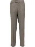 BOSS pressed-crease tapered trousers - Brown