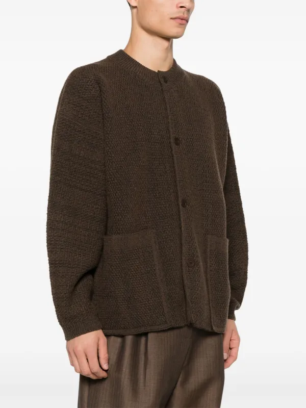 トップス HOMME PLISSE ISSEY MIYAKE cardigan Homme Plissé Issey Miyake Men's Pleated Cardigan in Black