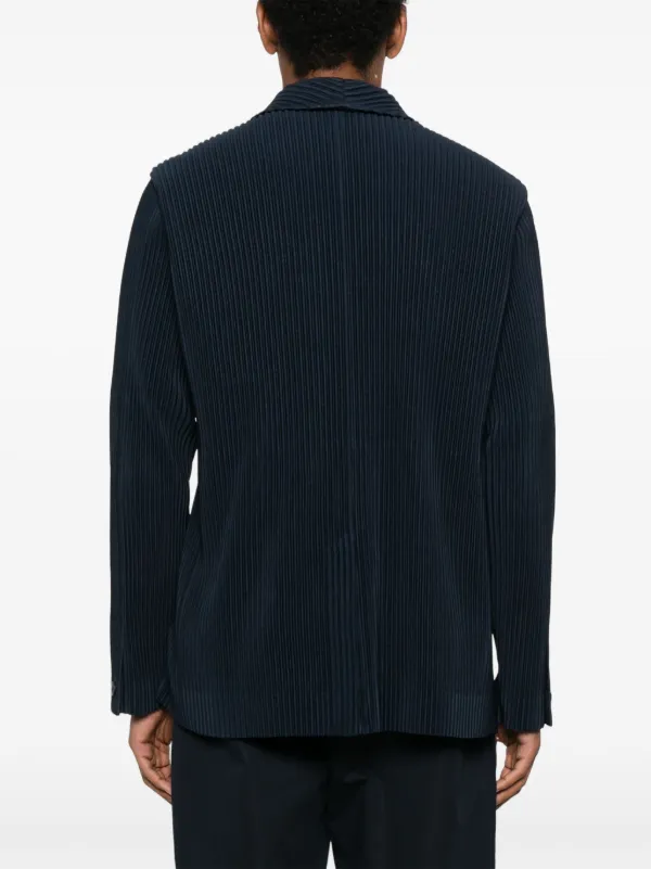 Homme Plissé Issey Miyake シングルジャケット | ブルー | FARFETCH JP