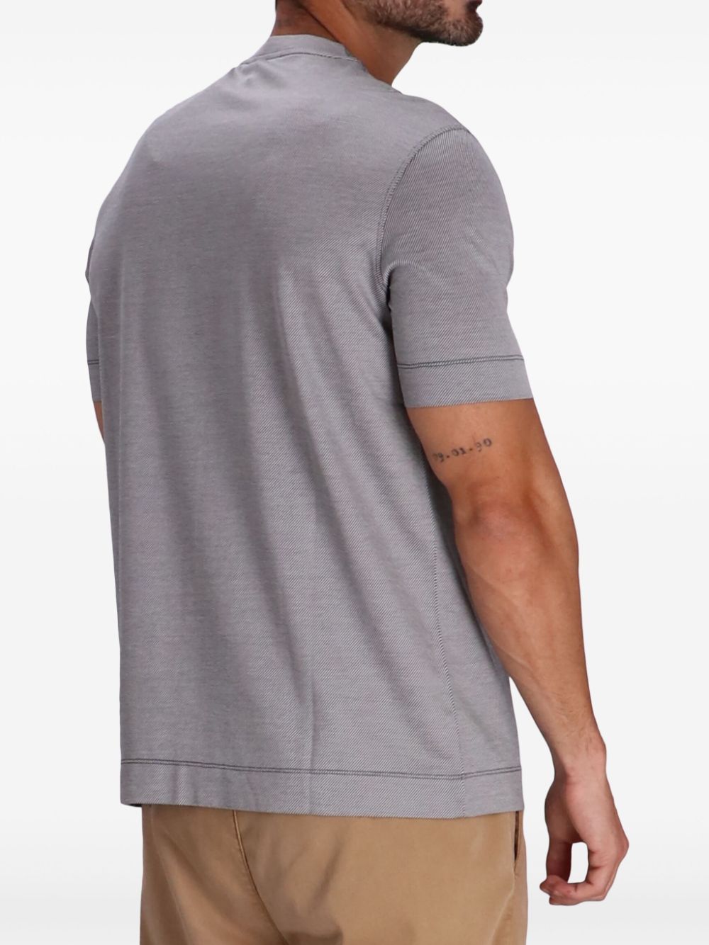 Emporio Armani plain cotton t-shirt Men