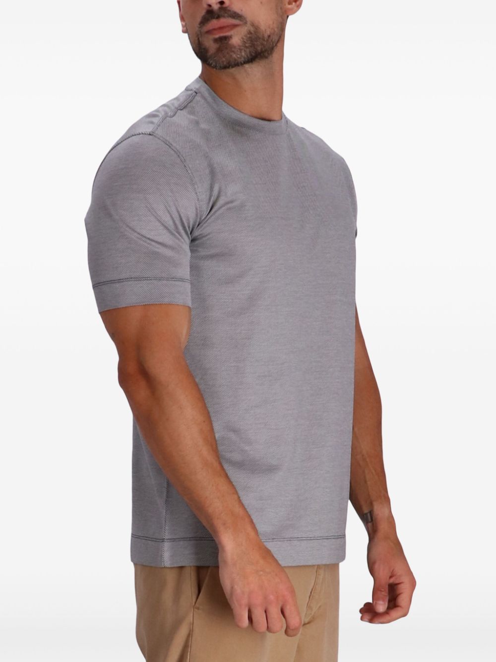 Emporio Armani plain cotton t-shirt Men