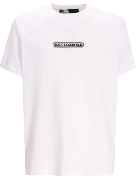 Karl Lagerfeld logo-appliqué cotton T-shirt