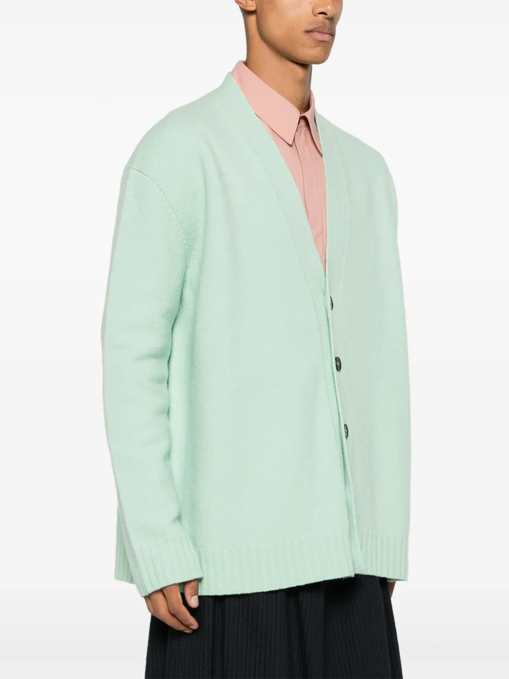 Jil Sander Wollen vest Groen