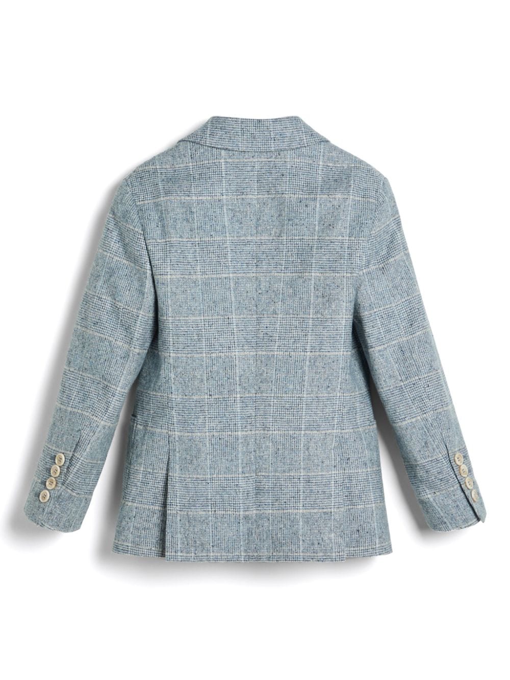 Brunello Cucinelli Kids check-print blazer - Blauw