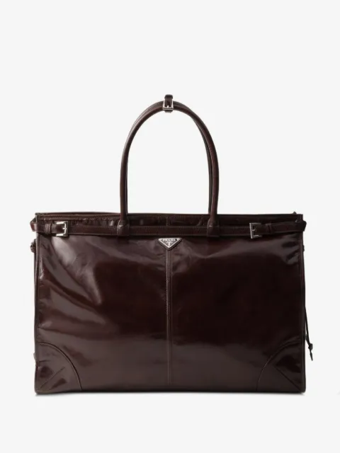 Prada Bonnie leather tote bag