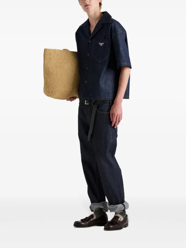 Prada デニムシャツ | ブルー | FARFETCH JP