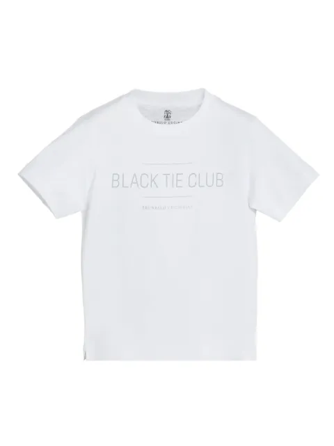 Brunello Cucinelli Kids printed cotton-jersey T-shirt