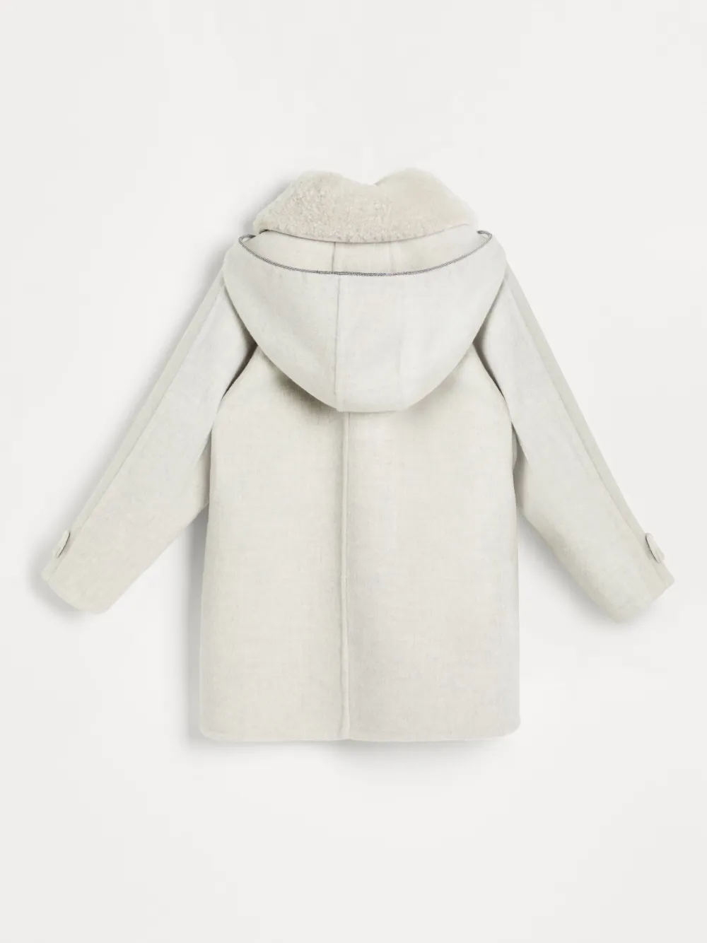 Brunello Cucinelli Kids Parka met capuchon Grijs