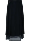 Peserico pleated midi skirt - Blue
