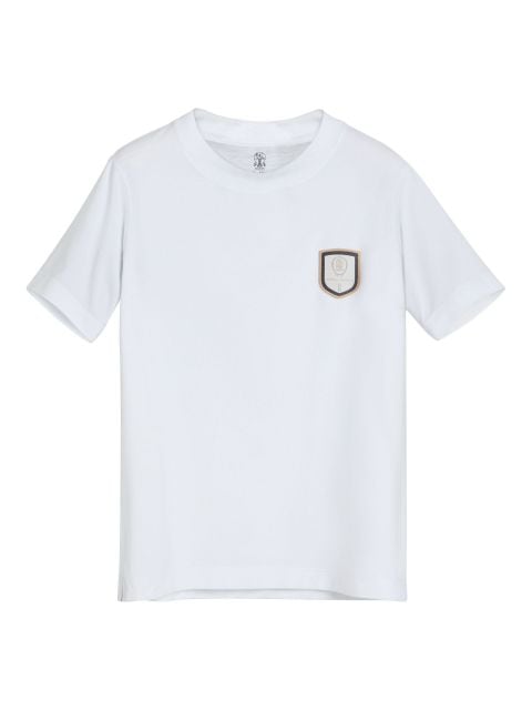 Brunello Cucinelli Kids Tennis Badge T-shirt