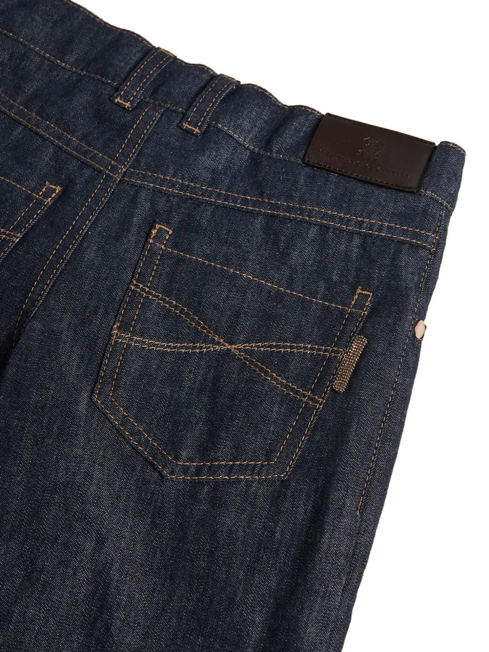 Brunello Cucinelli Kids Straight jeans Blauw