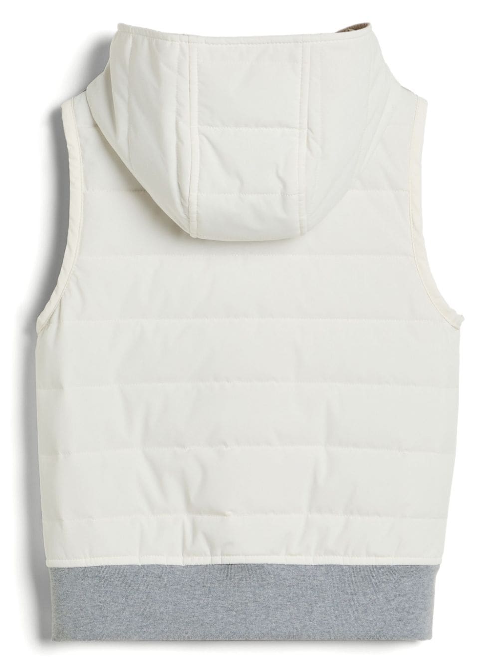 Brunello Cucinelli Kids bonded taffeta gilet - Beige