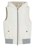 Brunello Cucinelli Kids bonded taffeta gilet - Neutrals