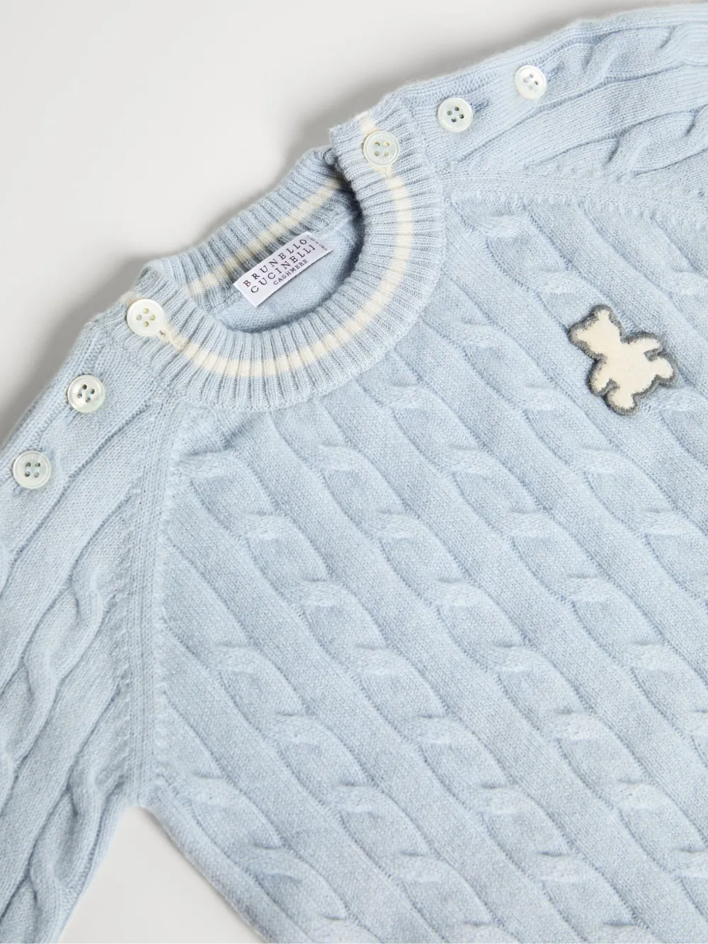 Brunello Cucinelli Kids Baby Bernie romper Blauw