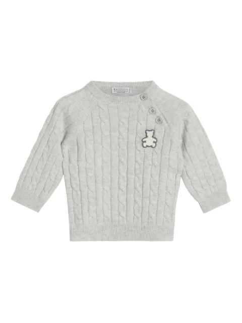 Brunello Cucinelli Kids cable-knit sweater