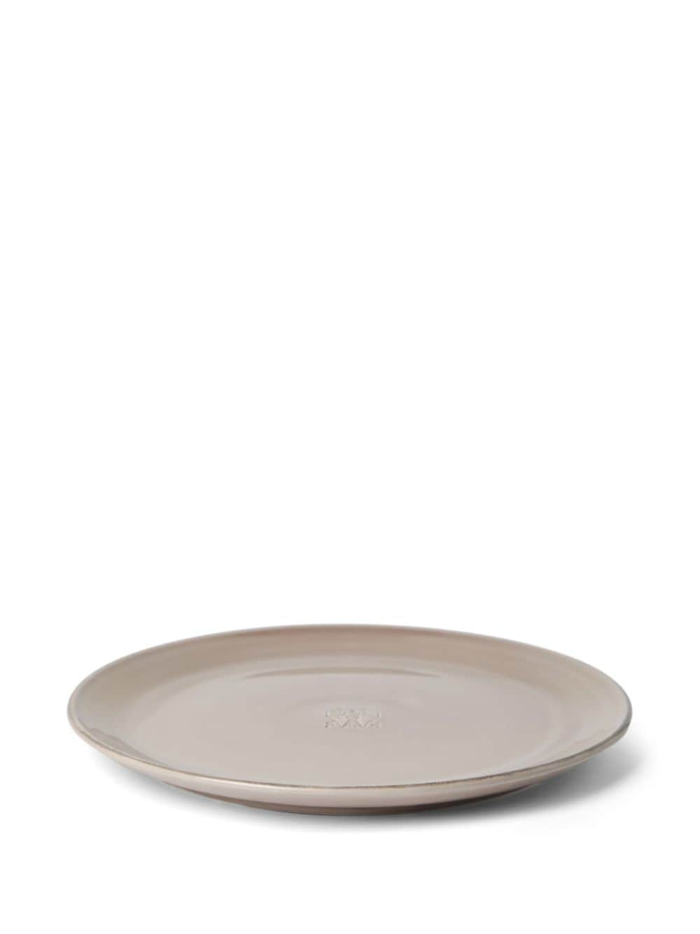 Brunello Cucinelli logo-engraved ceramic plate - Bruin