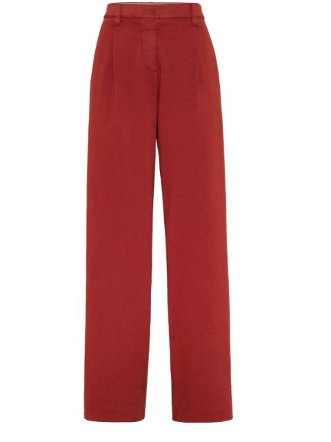 Brunello Cucinelli cotton mid-rise pants Women