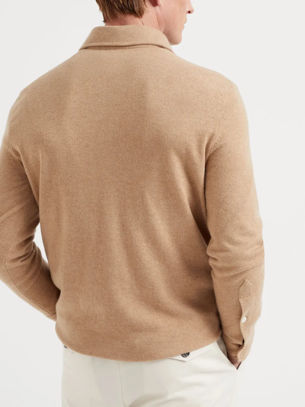 Brunello Cucinelli Kasjmier poloshirt Beige