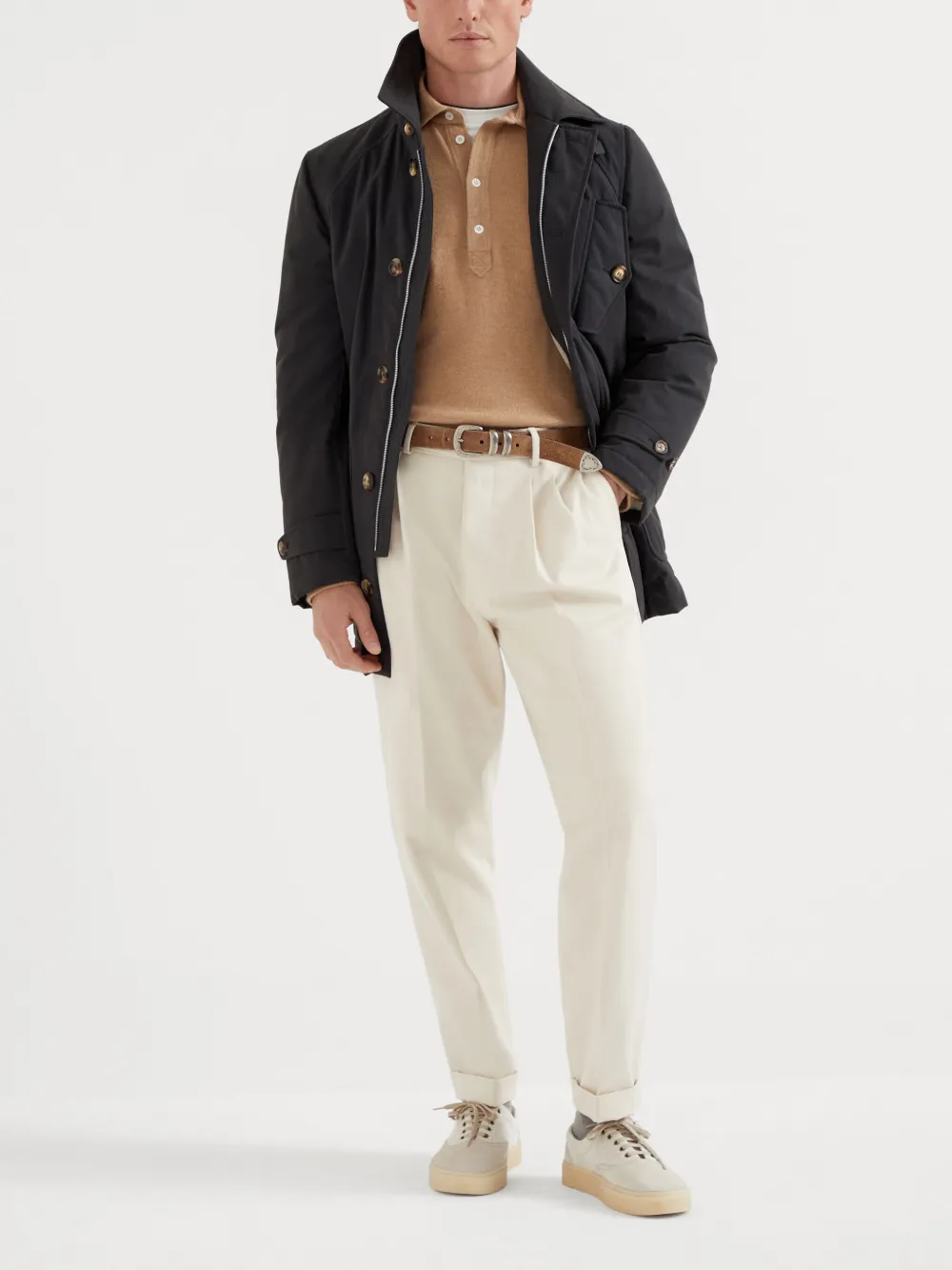 brunellocucinelli Brunello Cucinelli Kasjmier poloshirt - Beige