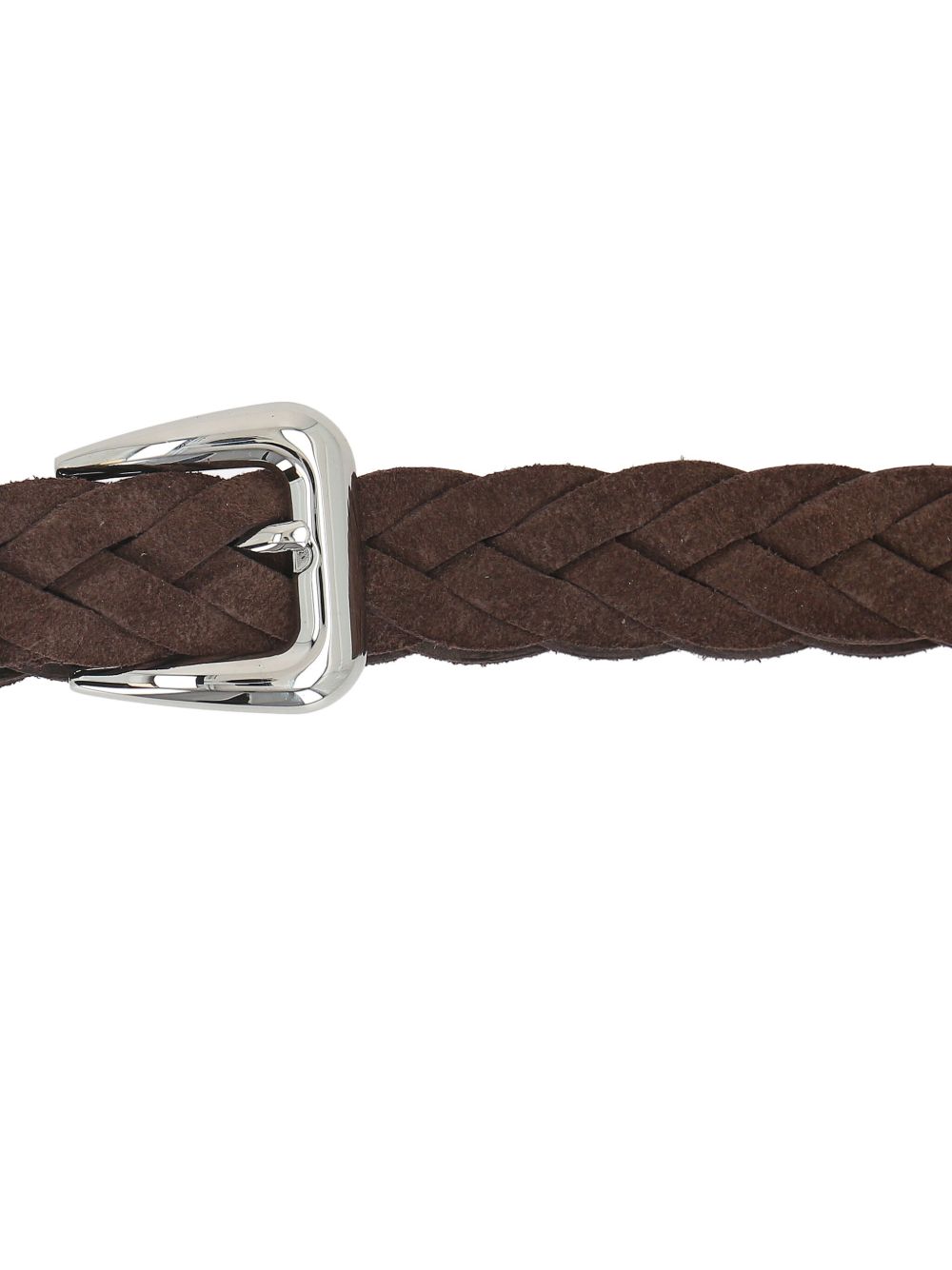 Brunello Cucinelli interwoven suede belt Men