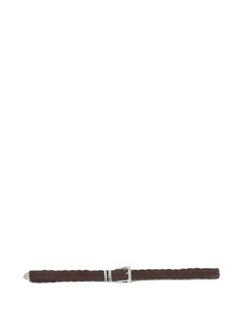 Brunello Cucinelli interwoven suede belt